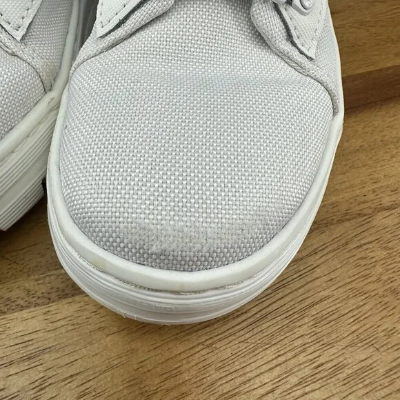 Dr. Martens Air Wair Combs Womens Size 5 White Combat Canvas Lace Up Ankle Boots - Picture 4 of 10